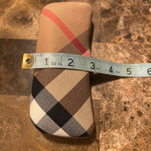 🇮🇹Burberry~Black/Plaid Signature Clear Eyeglasses with Fabric Clamshell Case - Picture 14 of 16